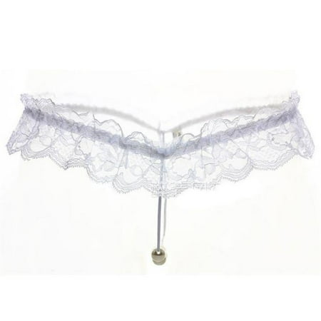 Gaiseeis Sexy Lady Women Thongs G-string Lace Pearl Panties Lingerie Underwear WH White
Gaiseeis Sexy Lady Women Thongs G-string Lace Pearl Panties Lingerie Underwear WH White