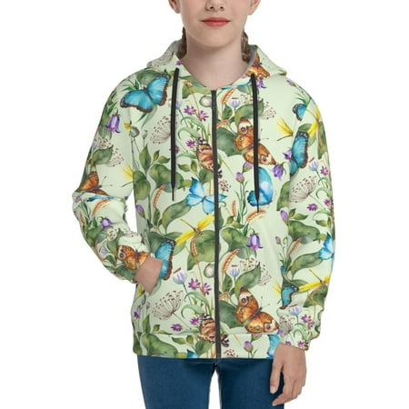 Hoodies for Women Meadow Plants And Butterflies Long Sleeve Sweatshirt Drawstring Zip Up Hoodie with Pockets Teen Girl Clothes
Hoodies for Women Meadow Plants And Butterflies Long Sleeve Sweatshirt Drawstring Zip Up Hoodie with Pockets Teen Girl Clothes