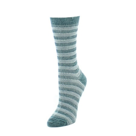 MeMoi Marled Stripe Fuzzy Cotton Blend Boot Socks - Womens - Female