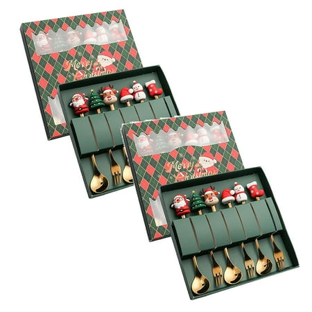 2 PCS Christmas Tableware Set Stainless Steel Spoon Gift Set Dessert Spoon Fork Coffee Spoon Christmas Pendant Spoon Tableware Set Gift Kitchen Utensils Kitchen Gadgets kitchenware
2 PCS Christmas Tableware Set Stainless Steel Spoon Gift Set Dessert Spoon Fork Coffee Spoon Christmas Pendant Spoon Tableware Set Gift Kitchen Utensils Kitchen Gadgets kitchenware