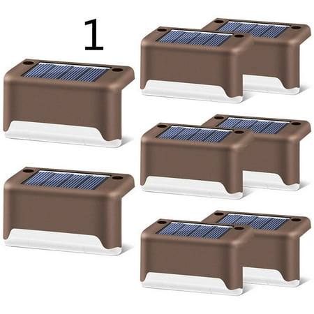 Toyella New Upgrade Waterproof LED Solar Fence Lamp Solar Deck Lights Solar Step Light Outdoor For Patio Stairs Garden Pathway Step Yard Brown 1
Toyella New Upgrade Waterproof LED Solar Fence Lamp Solar Deck Lights Solar Step Light Outdoor For Patio Stairs Garden Pathway Step Yard Brown 1