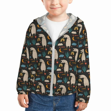 Sun Hoodie for Kids Cute Alpaca Long Sleeve Swim Fishing Shirts Sun Protection Zip Up Jacket Clothing Athletic Hoodie
Sun Hoodie for Kids Cute Alpaca Long Sleeve Swim Fishing Shirts Sun Protection Zip Up Jacket Clothing Athletic Hoodie