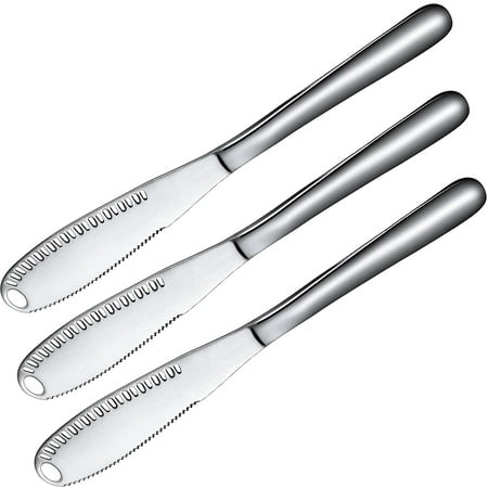 3 Pack Stainless Steel Butter Spreader Knife 3 in 1 Kitchen Gadgets Curler Butter Grater Multi-Function Butter Spreader and Grater with Serrated Edge Shredding Vegetables Fruits
3 Pack Stainless Steel Butter Spreader Knife 3 in 1 Kitchen Gadgets Curler Butter Grater Multi-Function Butter Spreader and Grater with Serrated Edge Shredding Vegetables Fruits