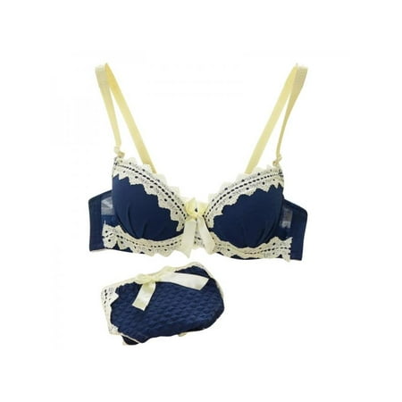 Ropalia Sexy Women Lace Lingerie Push-Up Padded Bra Panties Suit Set