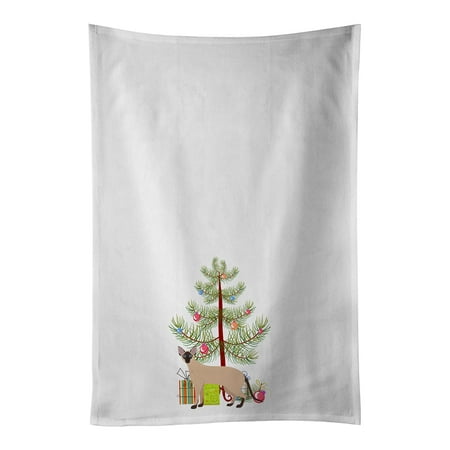 Colorpoint Shorthair #2 Cat Merry Christmas White Kitchen Towel Set of 2 19 in x 28 in
Colorpoint Shorthair #2 Cat Merry Christmas White Kitchen Towel Set of 2 19 in x 28 in