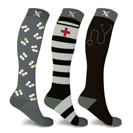 Extreme Fit Knee High Compression Socks for Men and Women - Medical Design - 3 Pack
Extreme Fit Knee High Compression Socks for Men and Women - Medical Design - 3 Pack