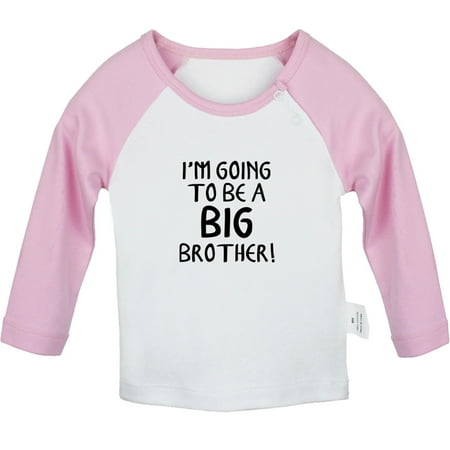 I m Going to be a Big brother Funny T shirt For Baby Newborn Babies T-shirts Infant Tops 0-24M Kids Graphic Tees Clothing (Long Pink Raglan T-shirt 0-6 Months)
I m Going to be a Big brother Funny T shirt For Baby Newborn Babies T-shirts Infant Tops 0-24M Kids Graphic Tees Clothing (Long Pink Raglan T-shirt 0-6 Months)