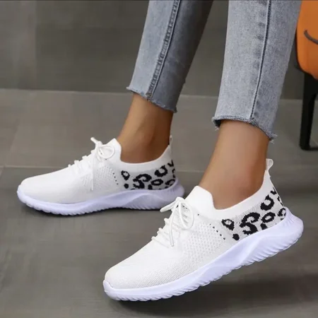 Women‘s Casual Sneakers Flying Woven Leopard Pattern Breathable Lace-up Running Shoes Women‘s Footwear
Women‘s Casual Sneakers Flying Woven Leopard Pattern Breathable Lace-up Running Shoes Women‘s Footwear