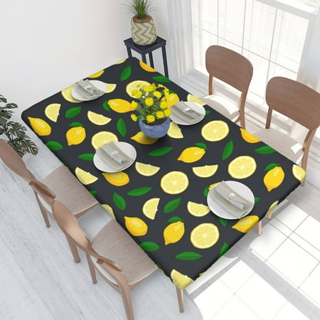 Home Deluxe Tablecloth Lemon (3) Waterproof Elastic Rim Edged Table Cover- For Christmas Parties And Picnics 4ft
Home Deluxe Tablecloth Lemon (3) Waterproof Elastic Rim Edged Table Cover- For Christmas Parties And Picnics 4ft