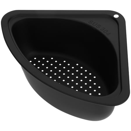 Drain Basket Stainless Steel Sink Food Waste Strainer Corner Strainer Basket
