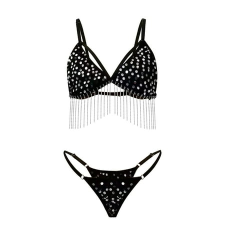 Quealent Lingerie For Women Sexy Naughty Women Lingerie Lace Babydoll Strap Chemise Halter Teddy V neck Sleepwear Black M
Quealent Lingerie For Women Sexy Naughty Women Lingerie Lace Babydoll Strap Chemise Halter Teddy V neck Sleepwear Black M