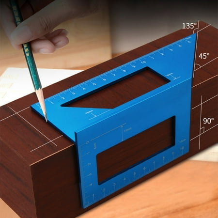 ONWRACE Multifunctional Square 45/90 Degree Angle Ruler Protractor Woodworking Tool
ONWRACE Multifunctional Square 45/90 Degree Angle Ruler Protractor Woodworking Tool