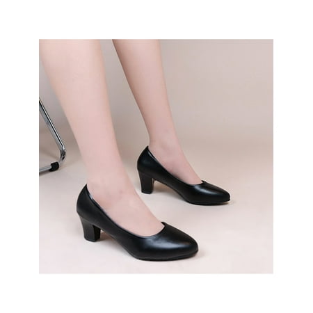 Colisha Womens Block Chunky Heels Pumps Round Toe Office Wedding Dress Shoes Black 8
Colisha Womens Block Chunky Heels Pumps Round Toe Office Wedding Dress Shoes Black 8