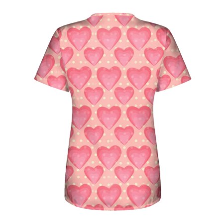 ZXHACSJ Women s Casual Nursing Wear Printed Short-sleeved V-neck Tops Nursing Workwear Pocket Tops Pink XXL
ZXHACSJ Women s Casual Nursing Wear Printed Short-sleeved V-neck Tops Nursing Workwear Pocket Tops Pink XXL