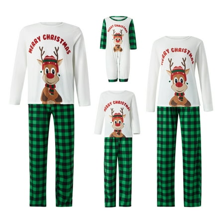 PDYLZWZY Christmas Family Matching Pajamas Set Letter Elk Print Long Sleeve Tops Plaid Long Pants Sleepwear for XMAS
PDYLZWZY Christmas Family Matching Pajamas Set Letter Elk Print Long Sleeve Tops Plaid Long Pants Sleepwear for XMAS