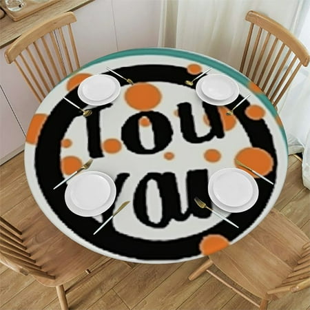 HAOXIT Round Tablecloth Motivation Quote Washable Polyester Table Cloth Table Cover Decorations for Picnic Kitchen Holiday Party 46-50
HAOXIT Round Tablecloth Motivation Quote Washable Polyester Table Cloth Table Cover Decorations for Picnic Kitchen Holiday Party 46-50
