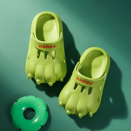 HAXMNOU Kids Garden Beach Dinosaur Clogs Summer Cute Indoor Outdoor Shower Sandals Slippers For Boys Girls Children Slides Green
HAXMNOU Kids Garden Beach Dinosaur Clogs Summer Cute Indoor Outdoor Shower Sandals Slippers For Boys Girls Children Slides Green