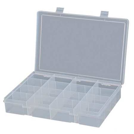 DURHAM Compartment Box,16 Compartments,Clear LP16-CLEAR