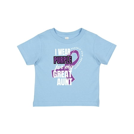 Inktastic Chronic Pain I Wear Purple for My Great Aunt Gift Baby Boy or Baby Girl T-Shirt