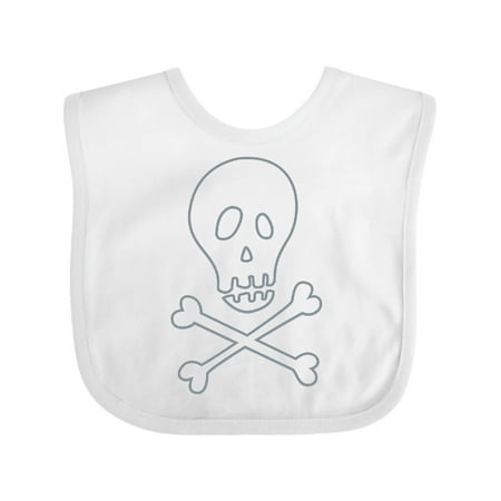Inktastic Skull and Crossbones Gift Baby Boy or Baby Girl Bib