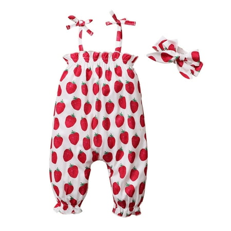 Youmylove Funny Toddler Jumpsuit Kids Girls Boys Infant Jumpsuit Strawberry Printed Cotton Sleeveless Hairband Romper
Youmylove Funny Toddler Jumpsuit Kids Girls Boys Infant Jumpsuit Strawberry Printed Cotton Sleeveless Hairband Romper