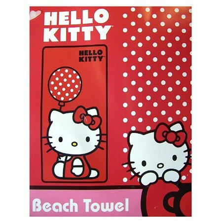 Sanrio Polka Dot Balloon Hello Kitty Beach Towel