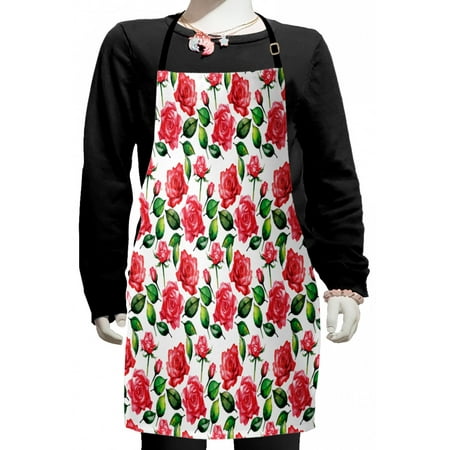 Rose Kids Apron Fresh Seasonal Watercolor Endless Roses and Leafs Buds Planet Earth Theme Print Boys Girls Apron Bib with Adjustable Ties for Cooking Baking Painting Red Green White by Ambesonne
Rose Kids Apron Fresh Seasonal Watercolor Endless Roses and Leafs Buds Planet Earth Theme Print Boys Girls Apron Bib with Adjustable Ties for Cooking Baking Painting Red Green White by Ambesonne