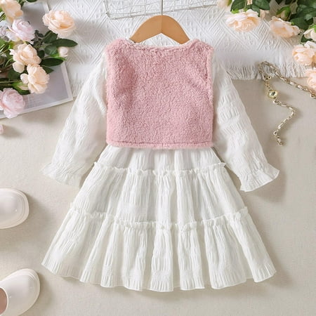 LYCAQL Girls Clothes Outfit Kids Toddler Child Girls Long Sleeve Solid Patchwork Flower Vintage Cake Ruffles Princess Come (White 4-5 Years)
LYCAQL Girls Clothes Outfit Kids Toddler Child Girls Long Sleeve Solid Patchwork Flower Vintage Cake Ruffles Princess Come (White 4-5 Years)