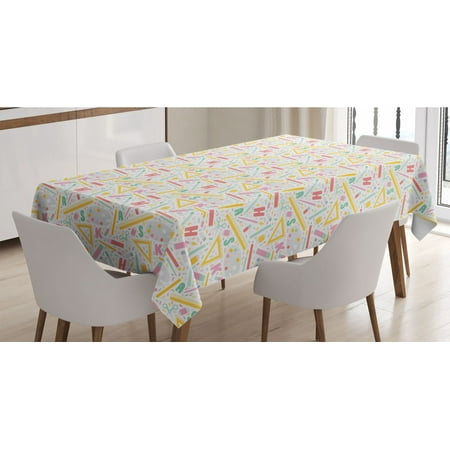 Science Tablecloth Supplies and Latin Alphabet Letters Scattered on Plain Backdrop Rectangle Satin Table Cover Accent for Dining Room and Kitchen 52 X 70 Multicolor by Ambesonne
Science Tablecloth Supplies and Latin Alphabet Letters Scattered on Plain Backdrop Rectangle Satin Table Cover Accent for Dining Room and Kitchen 52 X 70 Multicolor by Ambesonne