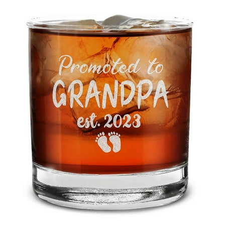 Shop4Ever® Promoted To Grandpa Est 2023 Engraved Whiskey Glass Gift for First Time Grandpa New Grandpa Grandpa to Be
Shop4Ever® Promoted To Grandpa Est 2023 Engraved Whiskey Glass Gift for First Time Grandpa New Grandpa Grandpa to Be