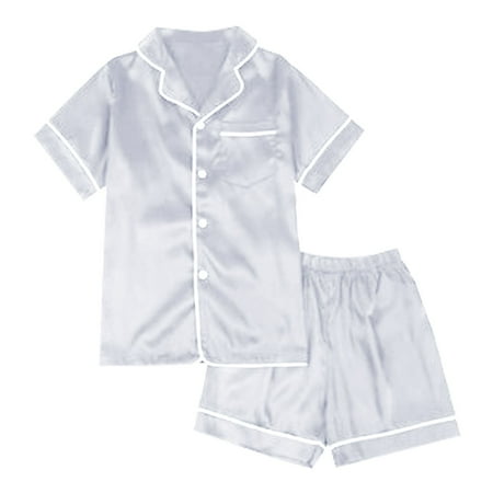 JIEU Little Baby Girls Boys Lightweigh Comfortable Set Satin Silk Kids Short Fashion Leisure 2 Piece Button Down Classic Loungewear Shorts
JIEU Little Baby Girls Boys Lightweigh Comfortable Set Satin Silk Kids Short Fashion Leisure 2 Piece Button Down Classic Loungewear Shorts