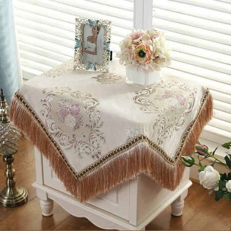 UMMH European Luxury Jacquard Tablecloth With Tassel for Wedding Birthday Party Round Table Cover Desk Cloth For Home Decor
UMMH European Luxury Jacquard Tablecloth With Tassel for Wedding Birthday Party Round Table Cover Desk Cloth For Home Decor