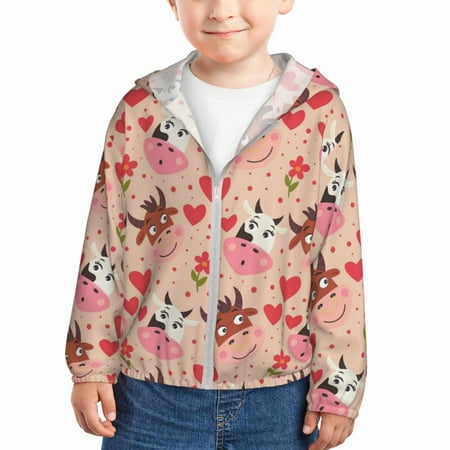 Lukts Cow Flower And Heart Print Children s Long-Sleeved Sun Protection Clothing Hooded Sweatshirts for Boys and Girls Outdoor Sports-5 Years
Lukts Cow Flower And Heart Print Children s Long-Sleeved Sun Protection Clothing Hooded Sweatshirts for Boys and Girls Outdoor Sports-5 Years