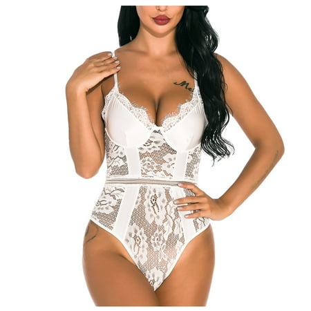 UoCefik Sexy Lingerie for Women Floral Tummy Control Bodysuit Lace One Piece Eyelash Teddy White S
UoCefik Sexy Lingerie for Women Floral Tummy Control Bodysuit Lace One Piece Eyelash Teddy White S