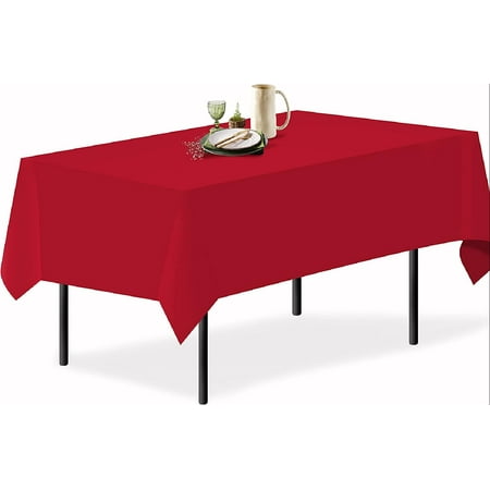 Red 1 Pack Premium Polyester Rectangle Tablecloth 54 x 54 Inch Rectangular (Linen Alternative) Fabric Cloth for 6 Ft Table Washable Polyester - Wrinkle and Stain Resistant by
Red 1 Pack Premium Polyester Rectangle Tablecloth 54 x 54 Inch Rectangular (Linen Alternative) Fabric Cloth for 6 Ft Table Washable Polyester - Wrinkle and Stain Resistant by