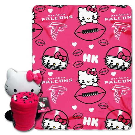 Atlanta Falcons Hello Kitty Pillow \/ Throw Combo