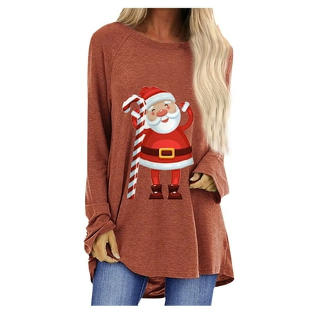 Women Creawneck Tee Casual Plus Size Loose Fit Fall Tops Cute Graphic Shirt Funny Print Sweatshirt Graphic T-Shirt Long Sleeve Pullover Blouse for Teen Girls
Women Creawneck Tee Casual Plus Size Loose Fit Fall Tops Cute Graphic Shirt Funny Print Sweatshirt Graphic T-Shirt Long Sleeve Pullover Blouse for Teen Girls