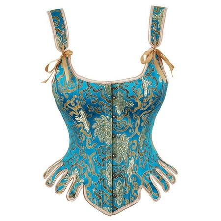 Lovskoo Firm Shapewear for Women Tummy Control Retro Fan-Shaped U-Neck Tight Waist Steel Tie Belly Corset Blue
Lovskoo Firm Shapewear for Women Tummy Control Retro Fan-Shaped U-Neck Tight Waist Steel Tie Belly Corset Blue