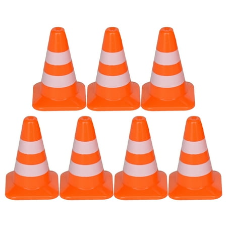 7pcs Kids Delicate Road Cones Kindergarten Teaching Aids Traffic Sign Toys