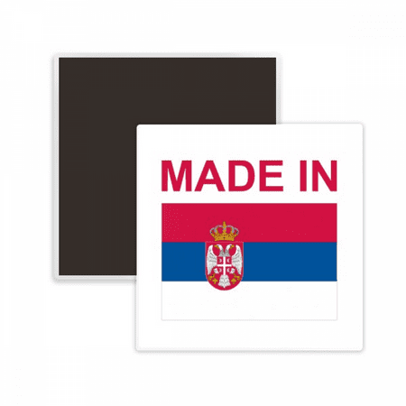 Serbia Country Love Square Ceracs Fridge Magnet Keepsake Memento