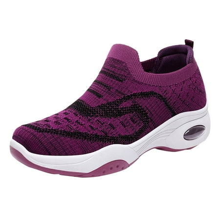 ZIZOCWA Women S Slip On Sports Shoes Stretch Cloth Non Slip Lightweight Mesh Breathable Solid Color Wedges Casual Shoes for Walking Purple Size41
ZIZOCWA Women S Slip On Sports Shoes Stretch Cloth Non Slip Lightweight Mesh Breathable Solid Color Wedges Casual Shoes for Walking Purple Size41