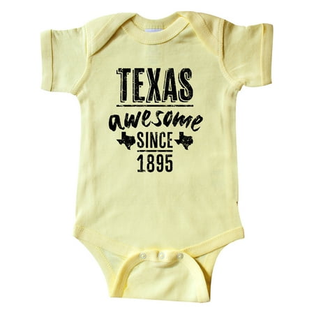Inktastic Texas Awesome Since 1895 Gift Baby Boy or Baby Girl Bodysuit