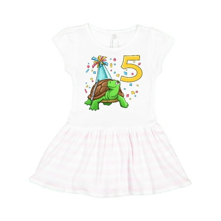 Inktastic 5th Birthday Cute Turtle in Party Hat with Confetti Gift Toddler Girl Dress
Inktastic 5th Birthday Cute Turtle in Party Hat with Confetti Gift Toddler Girl Dress