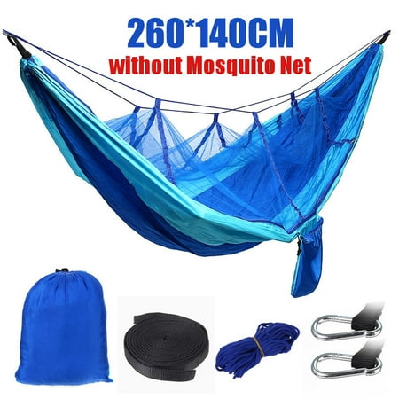 Portable 2 Person Hammock Tent Double Hanging Bed Swing Chair For The Outdoors Backpacking Camping Survival or Travel Outdoor - Nylon Fabric