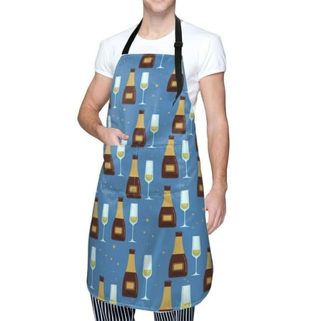 Kdxio Bottle And Glass Apron with Pockets Adjustable Kitchen Aprons for Men Women Waterproof Aprons for Cooking Drawing Crafting Baking Household Cleaning
Kdxio Bottle And Glass Apron with Pockets Adjustable Kitchen Aprons for Men Women Waterproof Aprons for Cooking Drawing Crafting Baking Household Cleaning