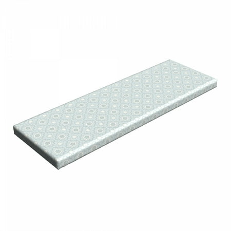 Quatrefoil Bench Pad Morocco Classical White Star Shapes on Pale Blue Backdrop HR Foam Cushion with Decorative Fabric Cover 45 x 15 x 2 Baby Blue White by Ambesonne
Quatrefoil Bench Pad Morocco Classical White Star Shapes on Pale Blue Backdrop HR Foam Cushion with Decorative Fabric Cover 45 x 15 x 2 Baby Blue White by Ambesonne