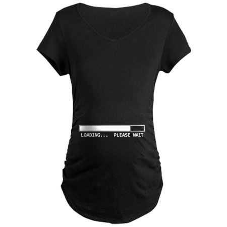 CafePress - Loading... Please Wait Maternity T Shirt - Maternity Dark T-Shirt