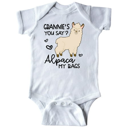 Inktastic Grannie s You Say Alpaca My Bags Gift Baby Boy or Baby Girl Bodysuit
Inktastic Grannie s You Say Alpaca My Bags Gift Baby Boy or Baby Girl Bodysuit