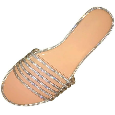 snilers Women s Rhinestone Flat Sandals Open Toe Summer Glitter Bling Sparkle Dressy Sandals Slip on Outdoor Beach Slides
snilers Women s Rhinestone Flat Sandals Open Toe Summer Glitter Bling Sparkle Dressy Sandals Slip on Outdoor Beach Slides