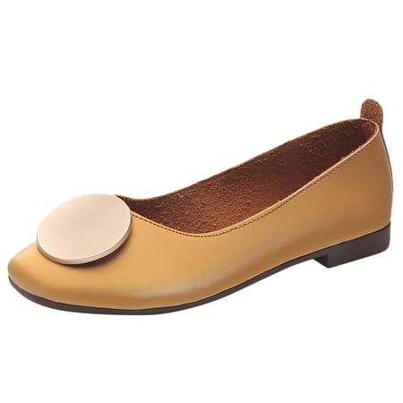Fsqjgq Womens Shoes Fashion Women Summer Pumps Square Toe Single Shoes Casual Flat with Shoes Brown 39
Fsqjgq Womens Shoes Fashion Women Summer Pumps Square Toe Single Shoes Casual Flat with Shoes Brown 39